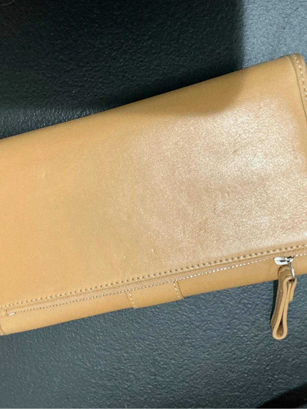vintage Coach 5131 British tan glove leather tote bag plus matching wallet
